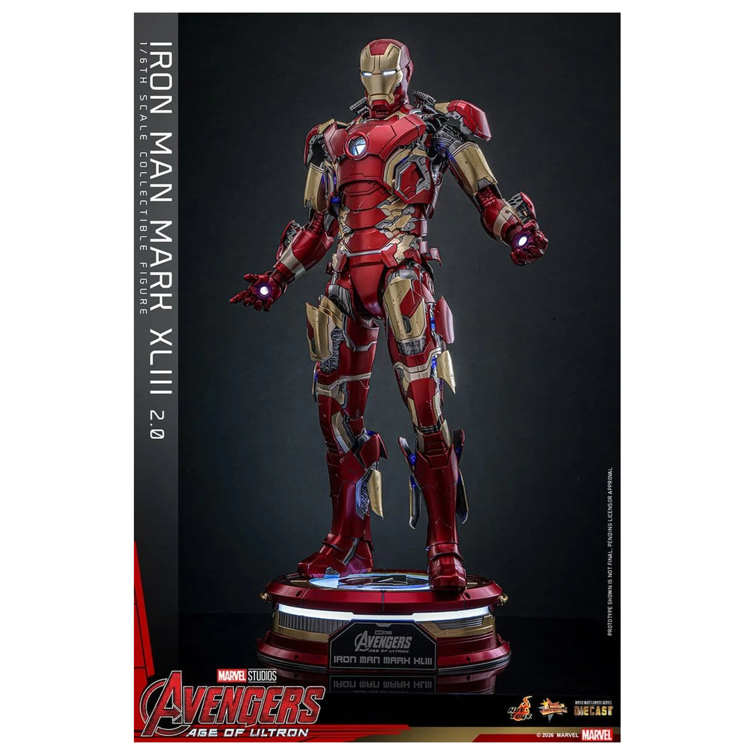 Avengers: Age of Ultron Movie Masterpiece Odlitek Akční figurka 1/6 Iron Man Mark XLIII (2.0) 32 cm fotografii produktu