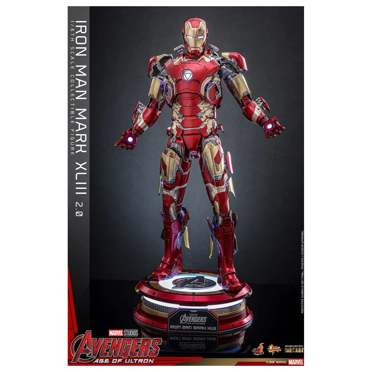 Avengers: Age of Ultron Movie Masterpiece Odlitek Akční figurka 1/6 Iron Man Mark XLIII (2.0) 32 cm fotografii produktu