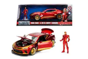 Avengers Diecast Model 1/24 2016 Chevy Camaro SS Iron Man - kovový model fotografii produktu