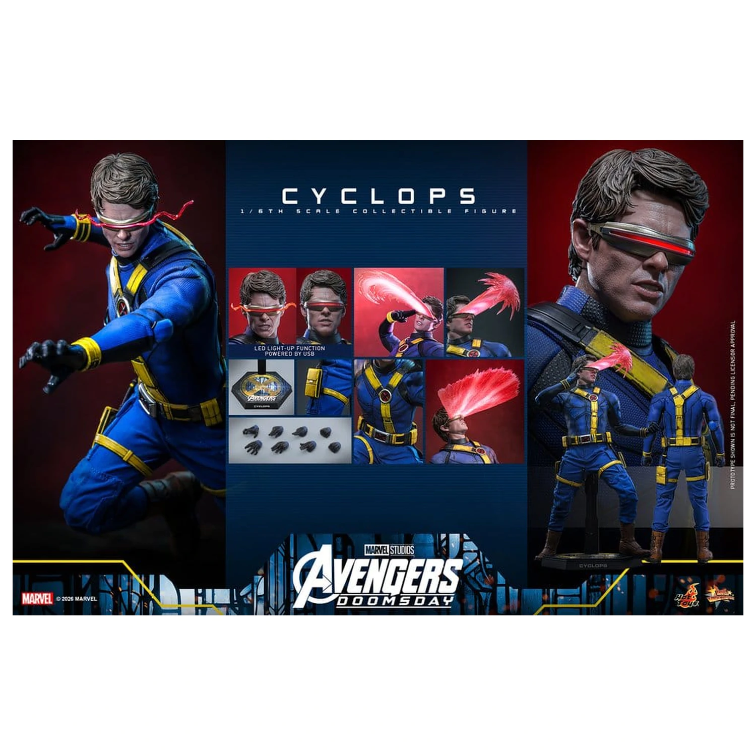 Avengers: Doomsday Movie Masterpiece akční figurka 1/6 Cyclops 30 cm fotografii produktu