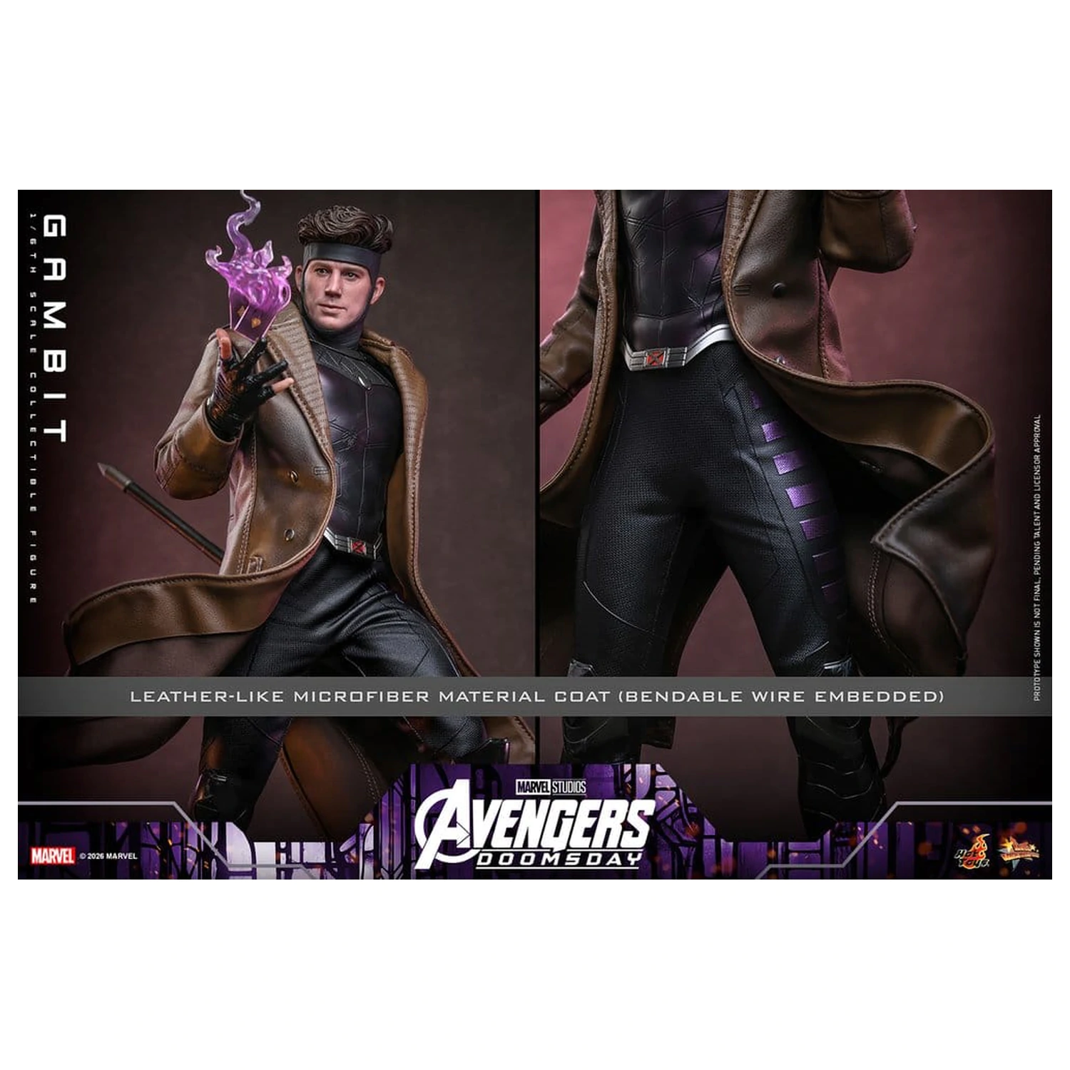 Avengers: Doomsday Movie Masterpiece akční figurka 1/6 Gambit 31 cm fotografii produktu
