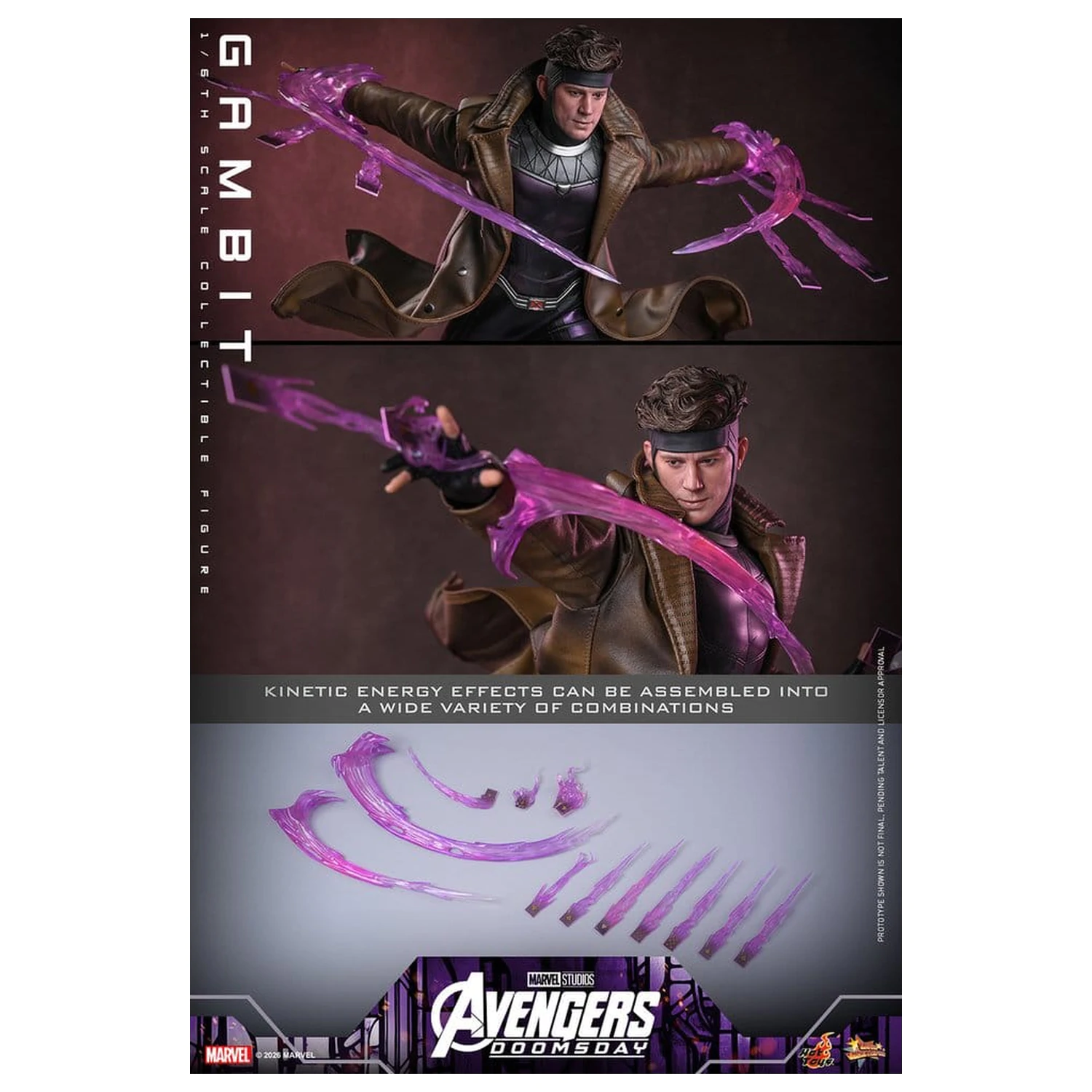 Avengers: Doomsday Movie Masterpiece akční figurka 1/6 Gambit 31 cm fotografii produktu