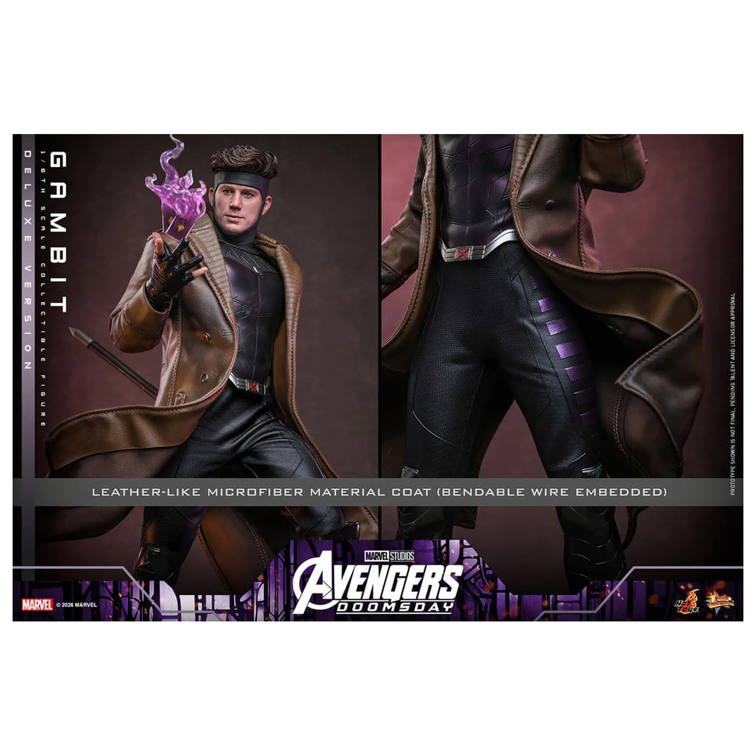 Avengers: Doomsday Movie Masterpiece akční figurka 1/6 Gambit (Deluxe Version) 31 cm fotografii produktu