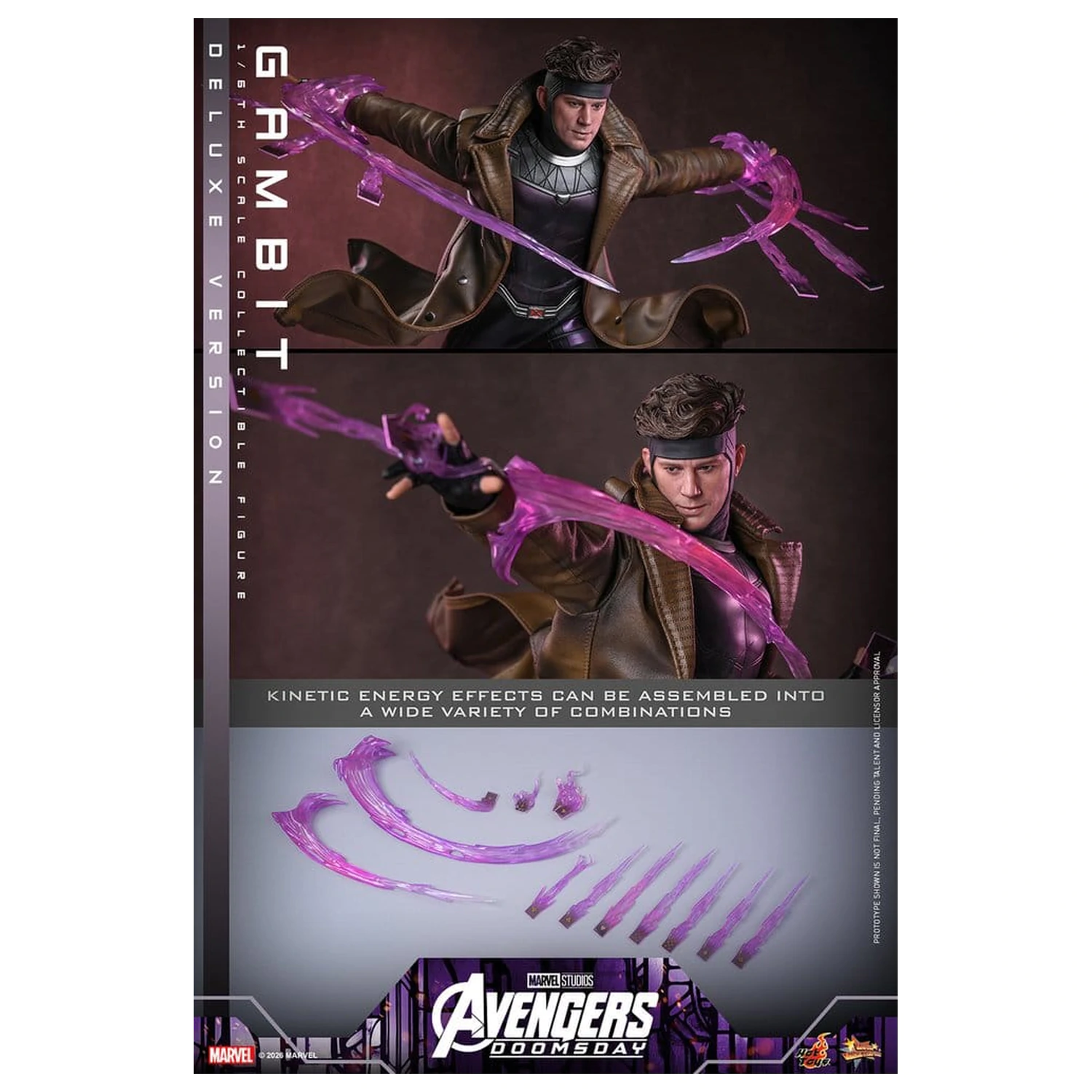 Avengers: Doomsday Movie Masterpiece akční figurka 1/6 Gambit (Deluxe Version) 31 cm fotografii produktu
