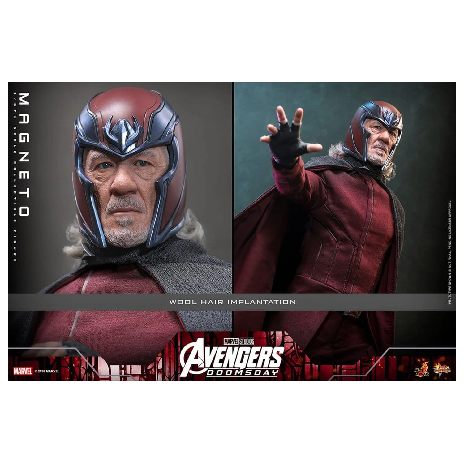Avengers: Doomsday Movie Masterpiece akční figurka 1/6 Magneto 30 cm fotografii produktu