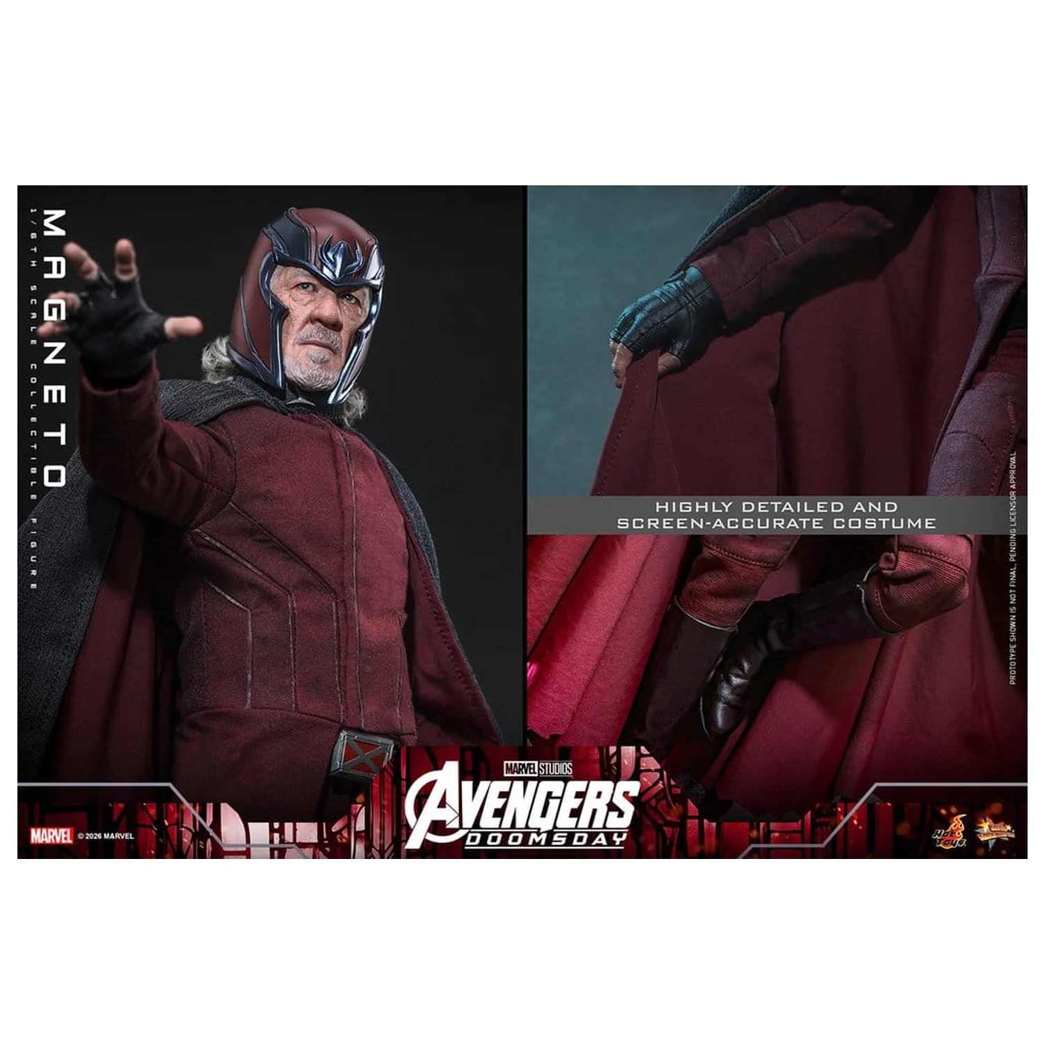 Avengers: Doomsday Movie Masterpiece akční figurka 1/6 Magneto 30 cm fotografii produktu
