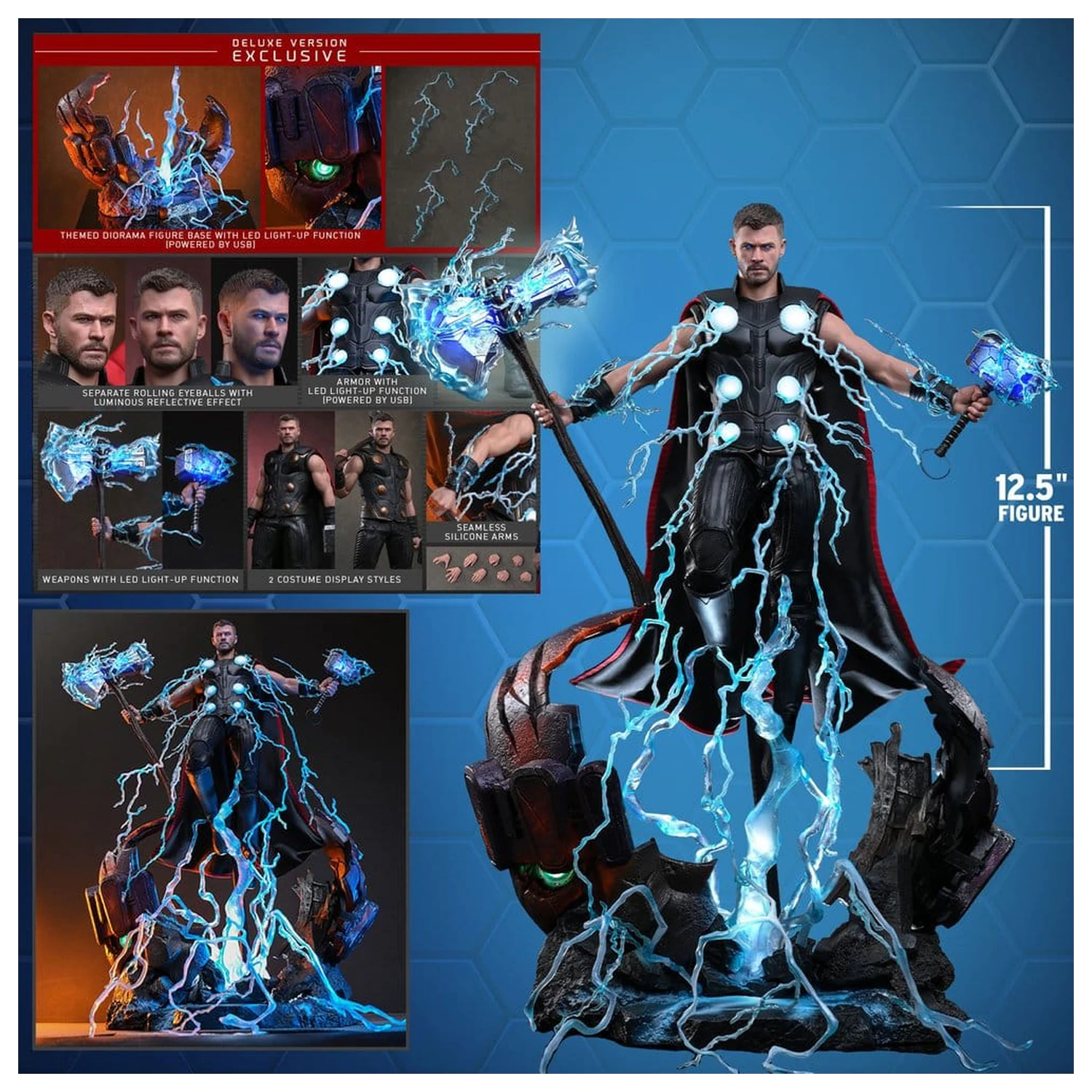Avengers: Doomsday Movie Masterpiece akční figurka 1/6 Thor (Deluxe Version) 32 cm fotografii produktu