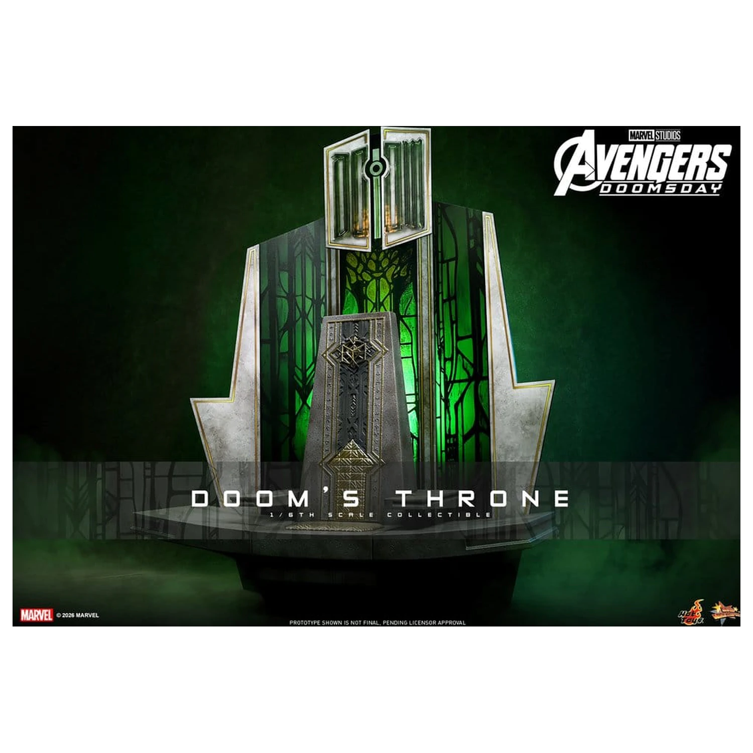 Avengers: Doomsday Movie Masterpiece akční figurka doplněk 1/6 Doomův trůn 33 cm fotografii produktu