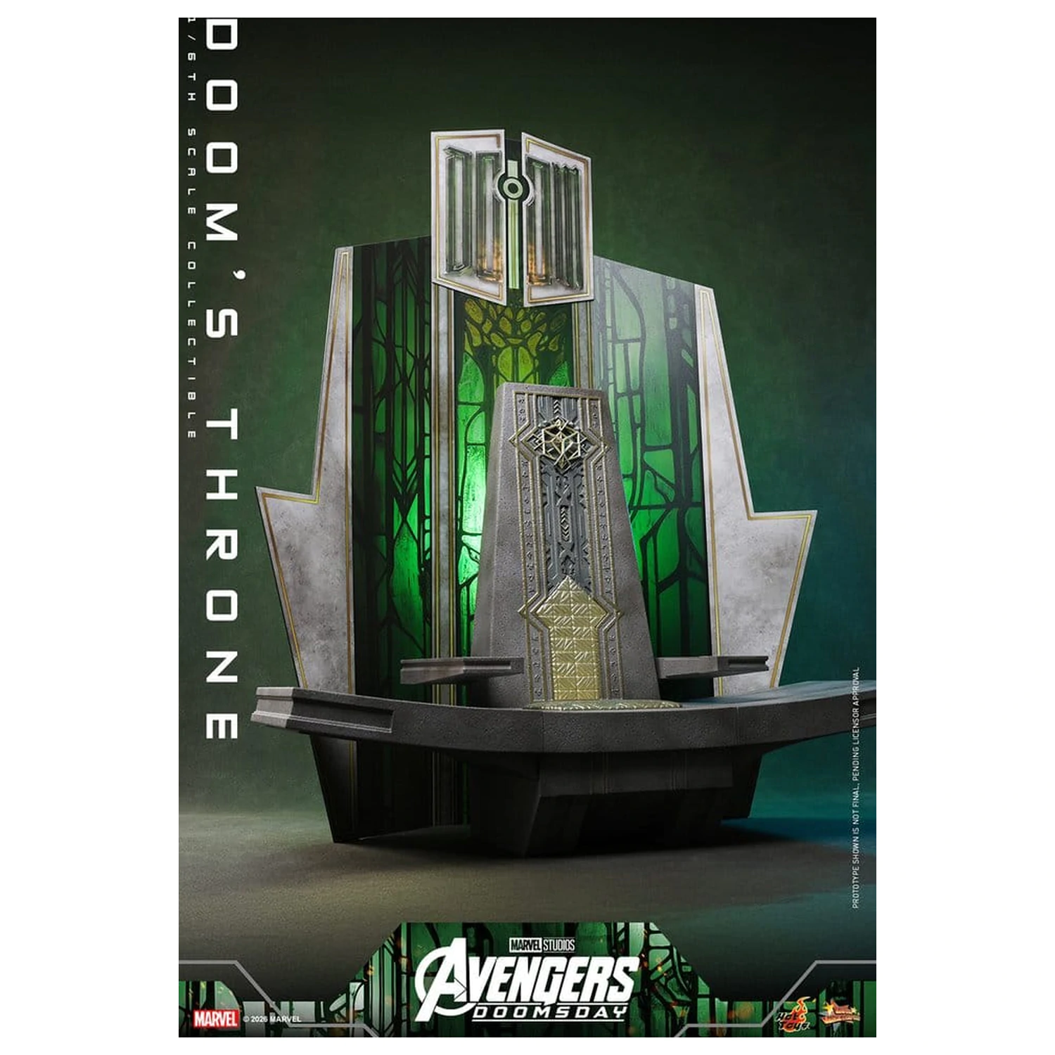 Avengers: Doomsday Movie Masterpiece akční figurka doplněk 1/6 Doomův trůn 33 cm fotografii produktu