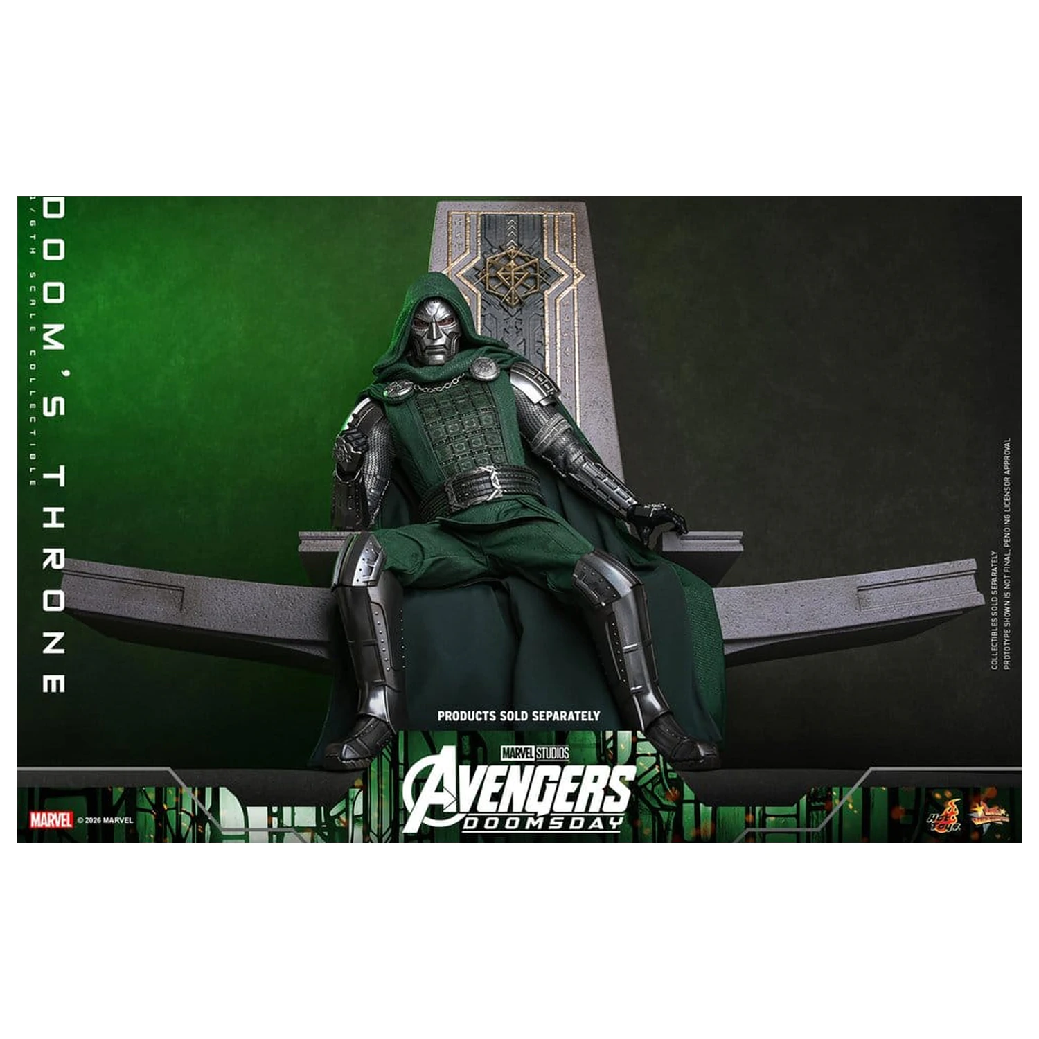 Avengers: Doomsday Movie Masterpiece akční figurka doplněk 1/6 Doomův trůn 33 cm fotografii produktu
