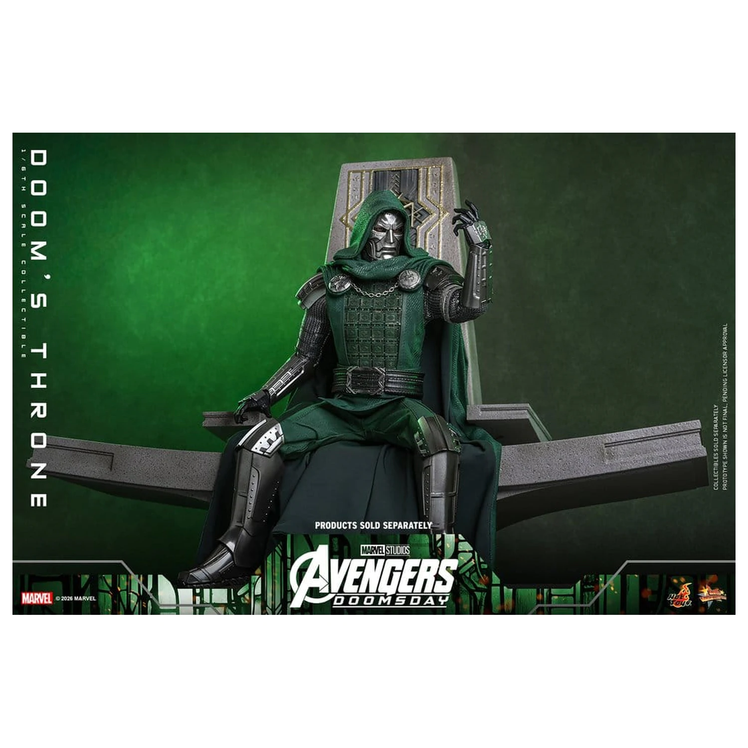 Avengers: Doomsday Movie Masterpiece akční figurka doplněk 1/6 Doomův trůn 33 cm fotografii produktu
