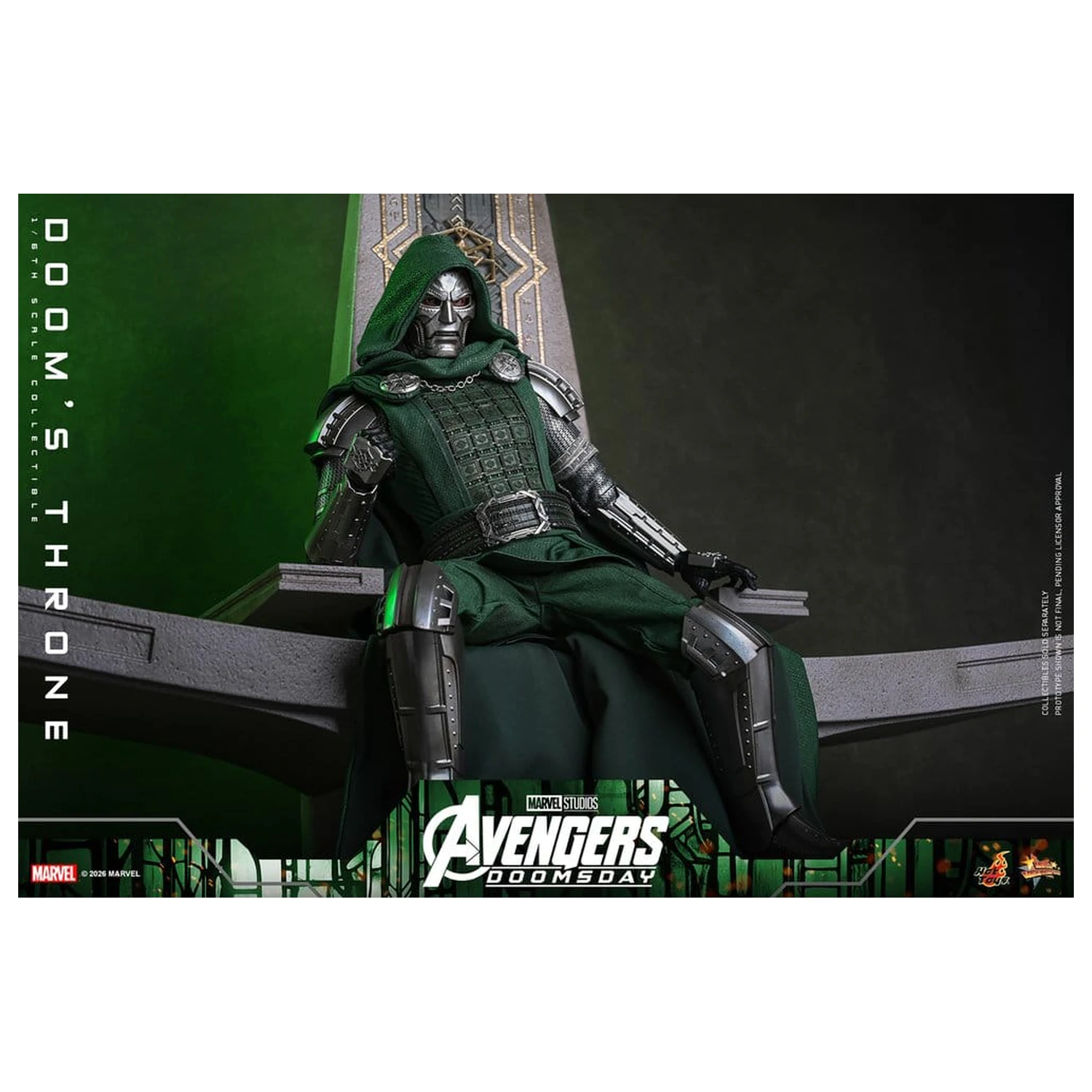 Avengers: Doomsday Movie Masterpiece akční figurka doplněk 1/6 Doomův trůn 33 cm fotografii produktu
