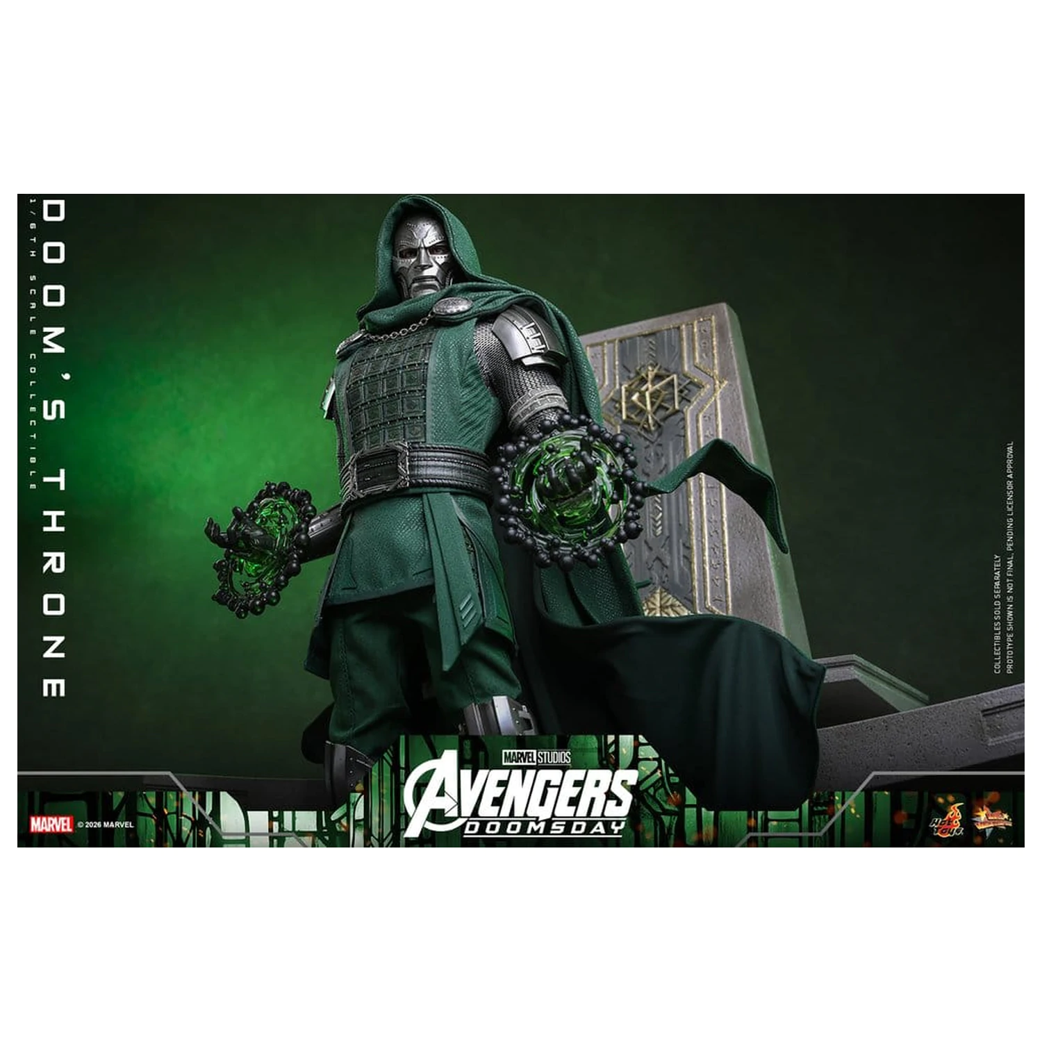 Avengers: Doomsday Movie Masterpiece akční figurka doplněk 1/6 Doomův trůn 33 cm fotografii produktu