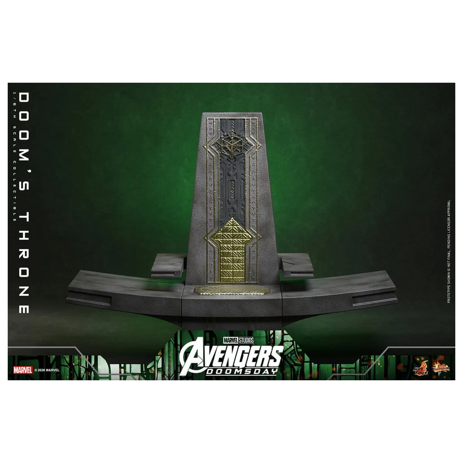 Avengers: Doomsday Movie Masterpiece akční figurka doplněk 1/6 Doomův trůn 33 cm fotografii produktu