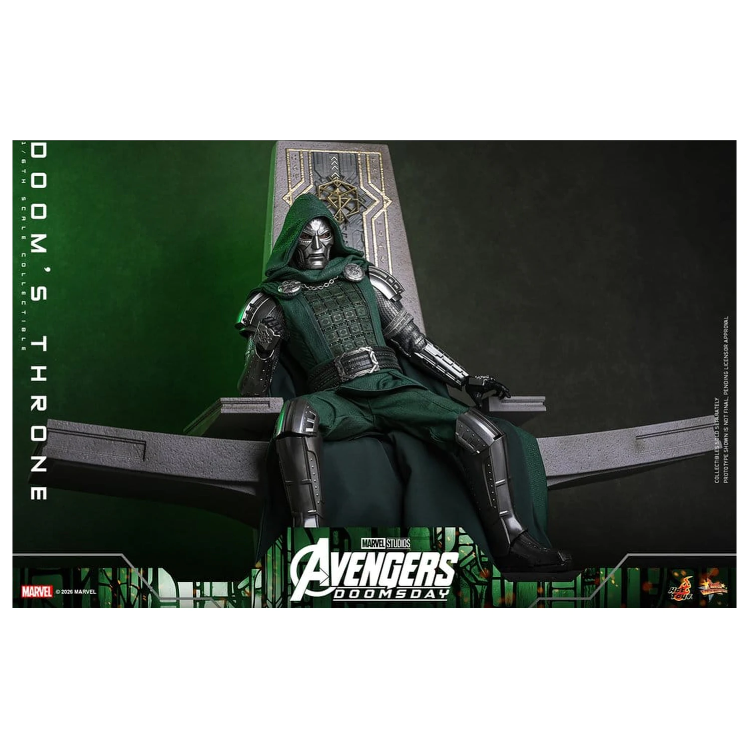 Avengers: Doomsday Movie Masterpiece akční figurka doplněk 1/6 Doomův trůn 33 cm fotografii produktu