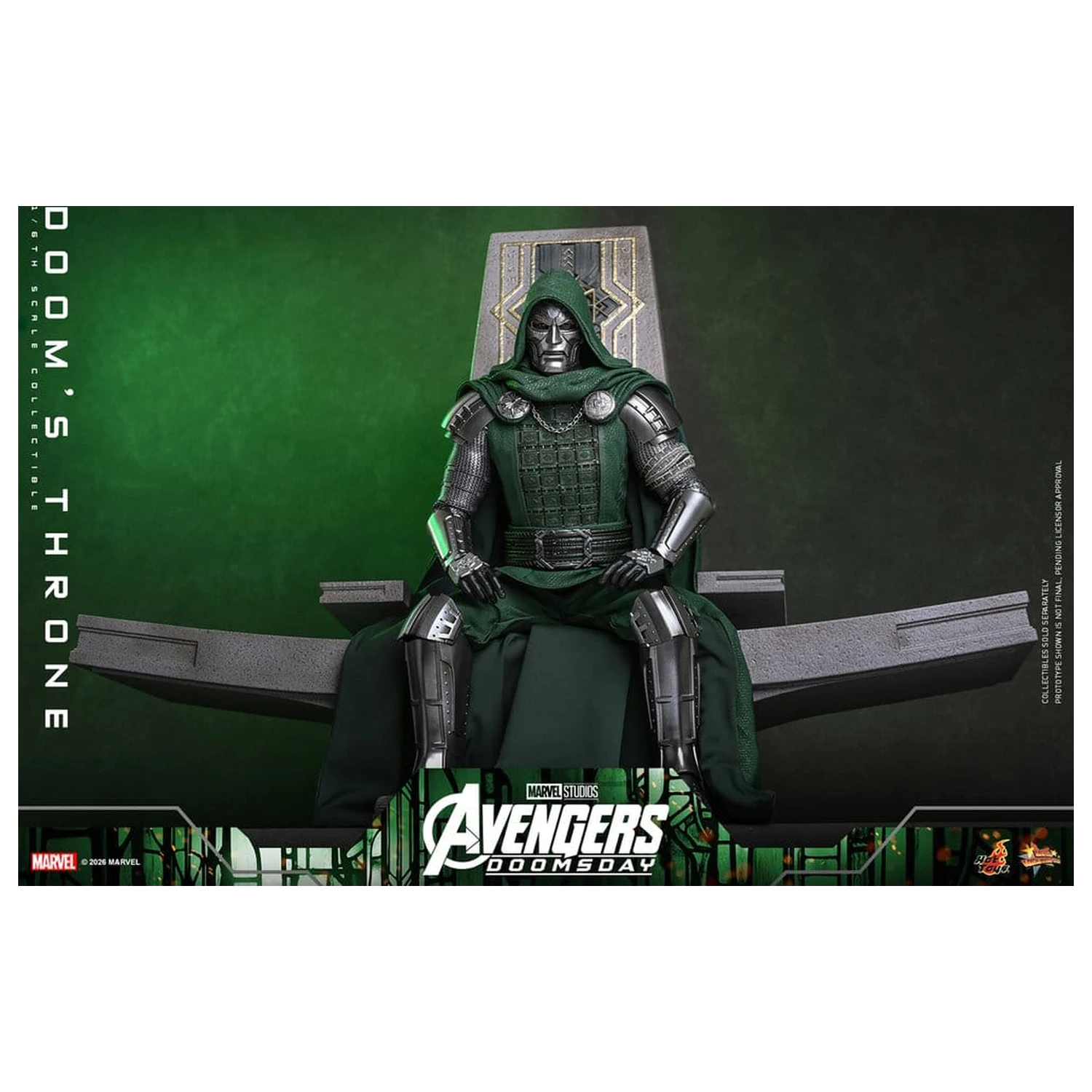 Avengers: Doomsday Movie Masterpiece akční figurka doplněk 1/6 Doomův trůn 33 cm fotografii produktu