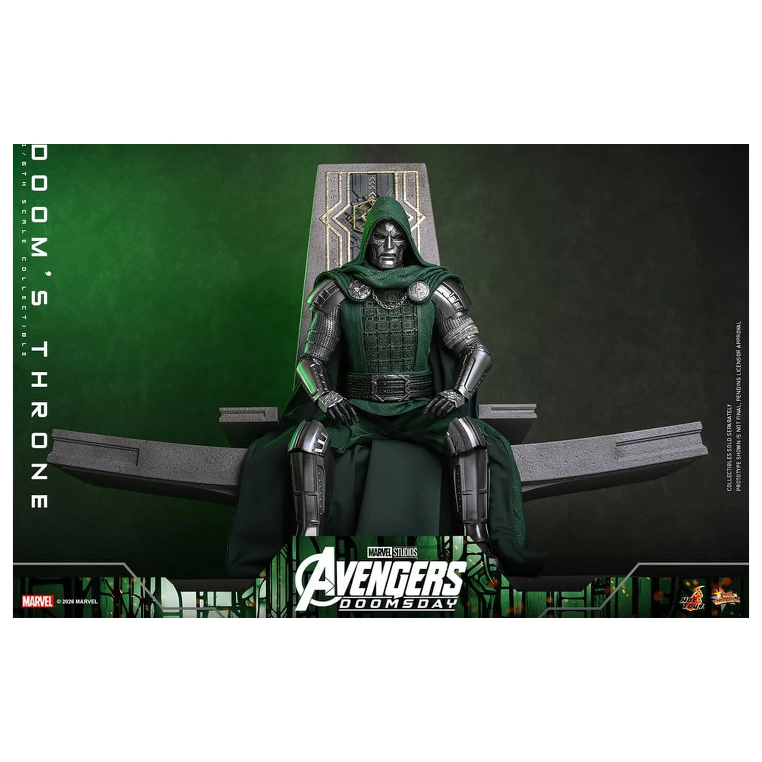 Avengers: Doomsday Movie Masterpiece akční figurka doplněk 1/6 Doomův trůn 33 cm fotografii produktu