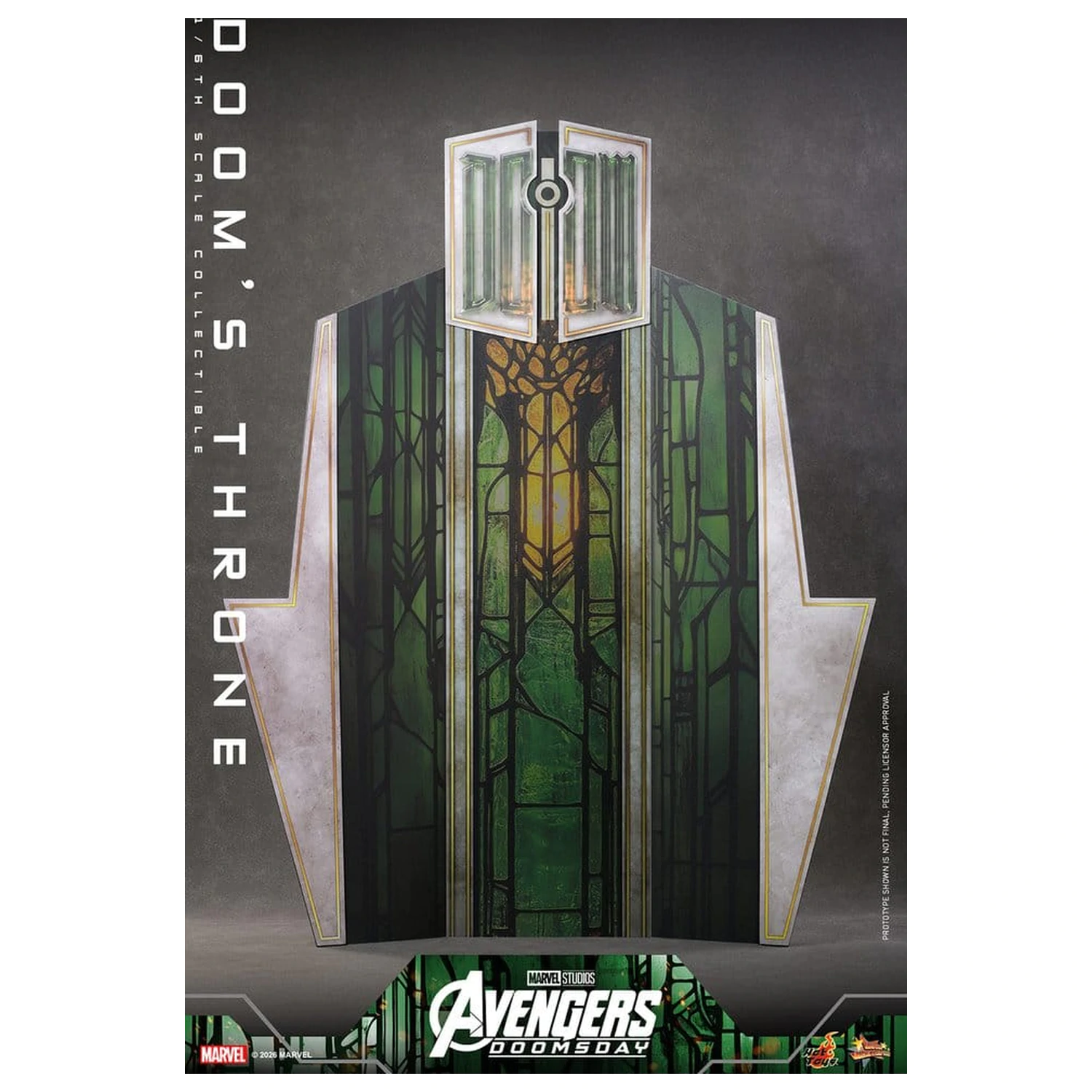 Avengers: Doomsday Movie Masterpiece akční figurka doplněk 1/6 Doomův trůn 33 cm fotografii produktu