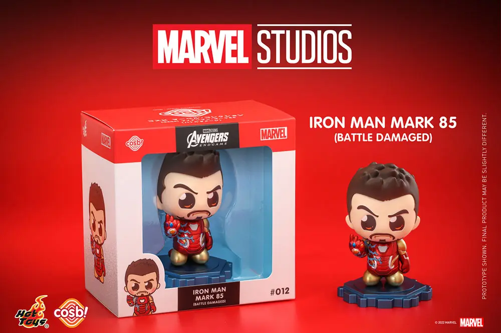 Avengers: Endgame Cosbi Mini figurka Iron Man Mark 85 (Battle) 8 cm fotografii produktu
