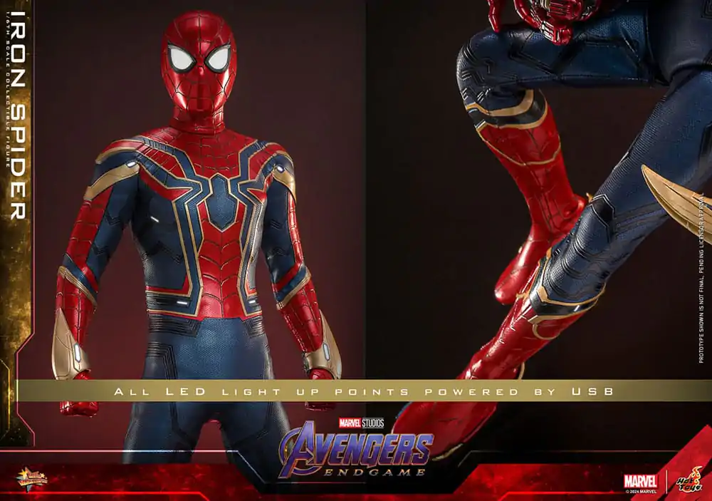 Avengers: Endgame Movie Masterpiece Akční figurka 1/6 Iron Spider 28 cm fotografii produktu