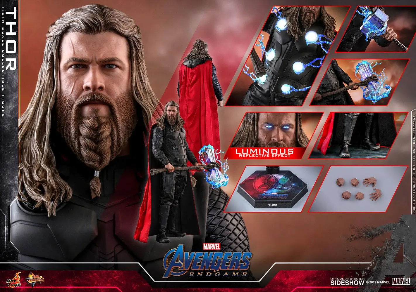 Avengers: Endgame Movie Masterpiece akční figurka 1/6 Thor 32 cm fotografii produktu