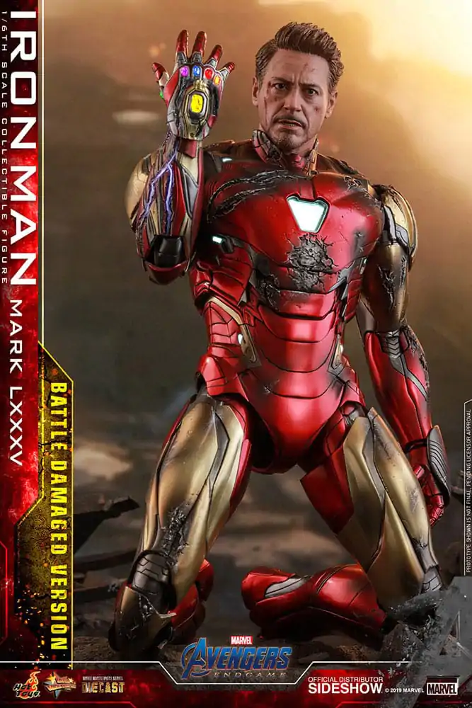 Avengers: Endgame film mistrovské dílo odlitá akční figurka 1/6 Iron Man Mark LXXXV (bitvou poškozená verze) speciální edice 32 cm fotografii produktu