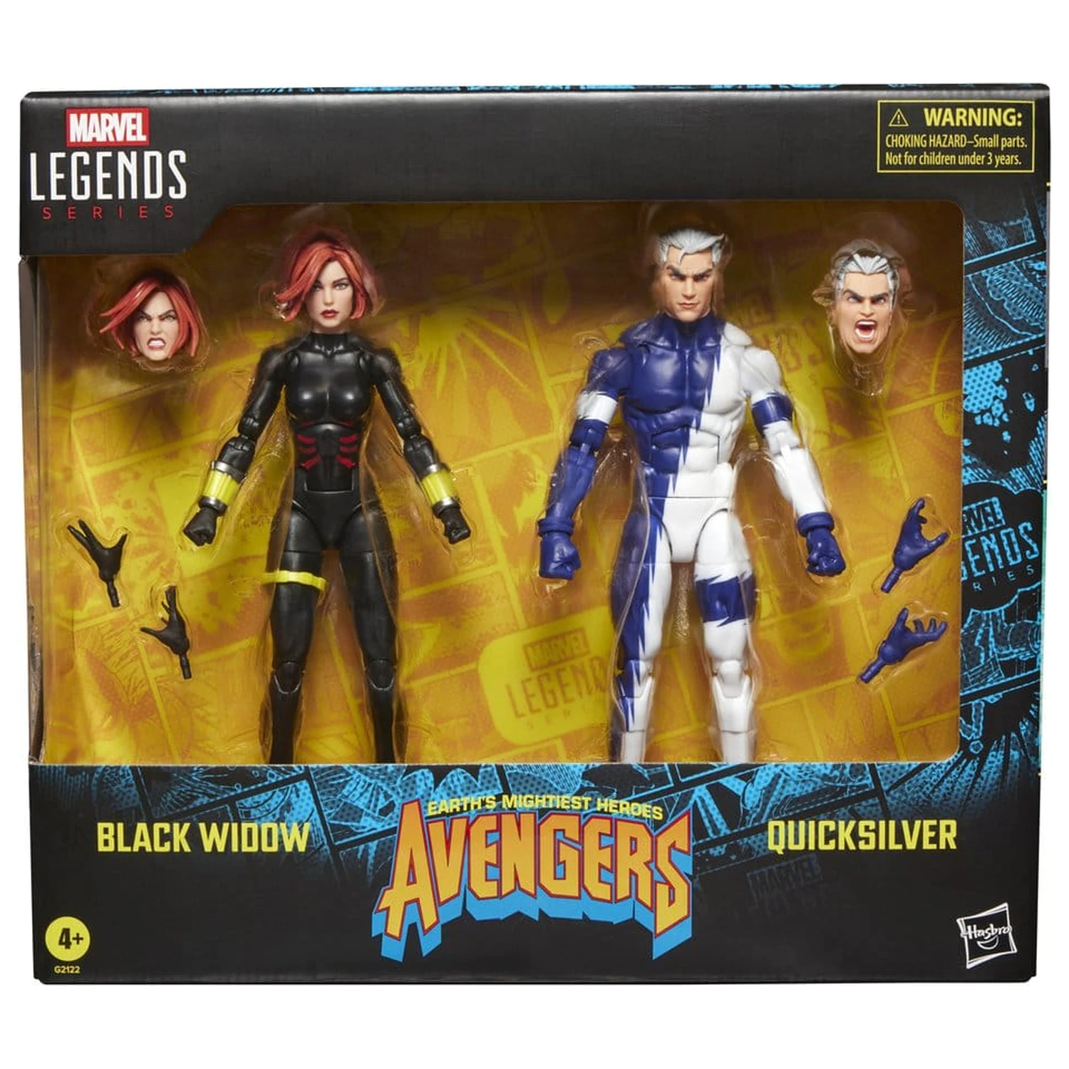 Avengers Marvel Legends Akční figurka 2-balení Black Widow a Quicksilver 15 cm fotografii produktu