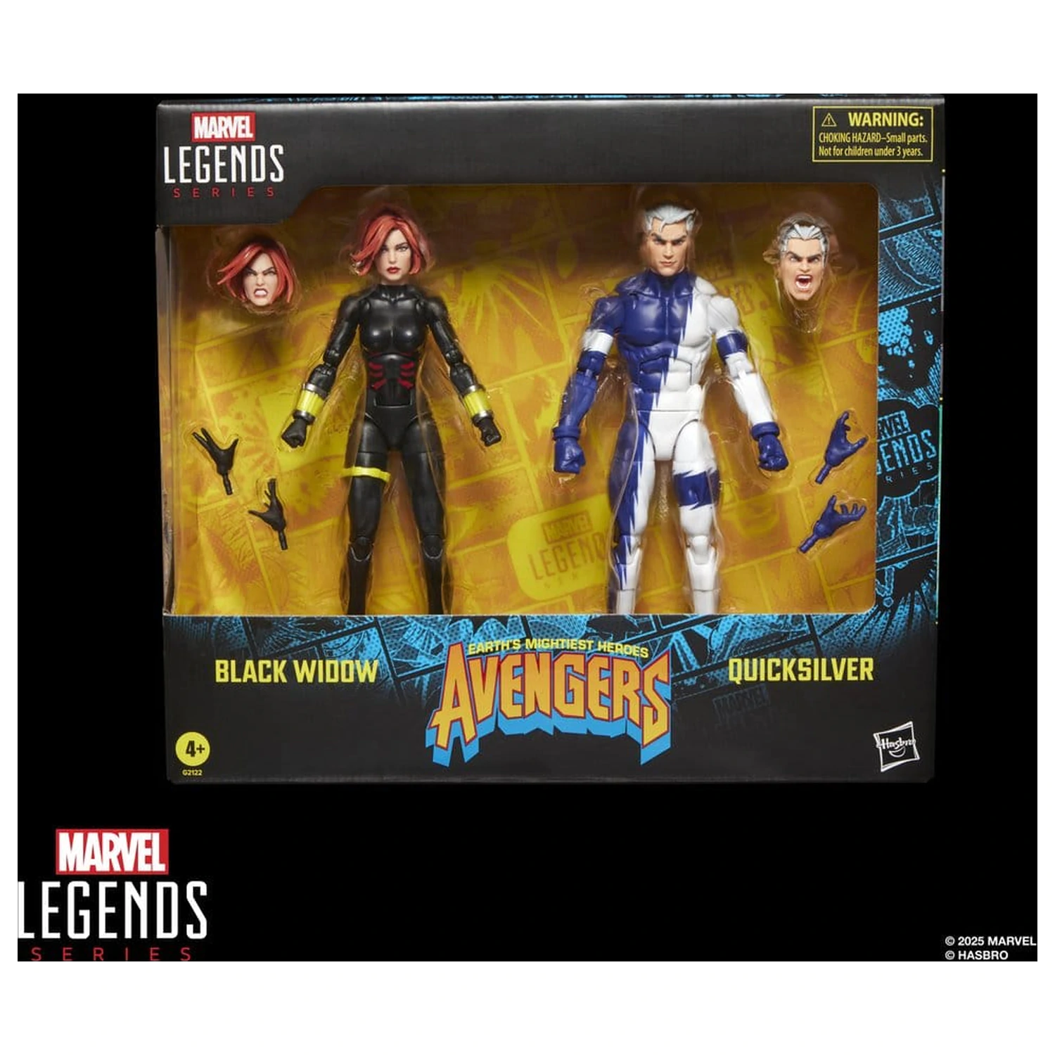 Avengers Marvel Legends Akční figurka 2-balení Black Widow a Quicksilver 15 cm fotografii produktu