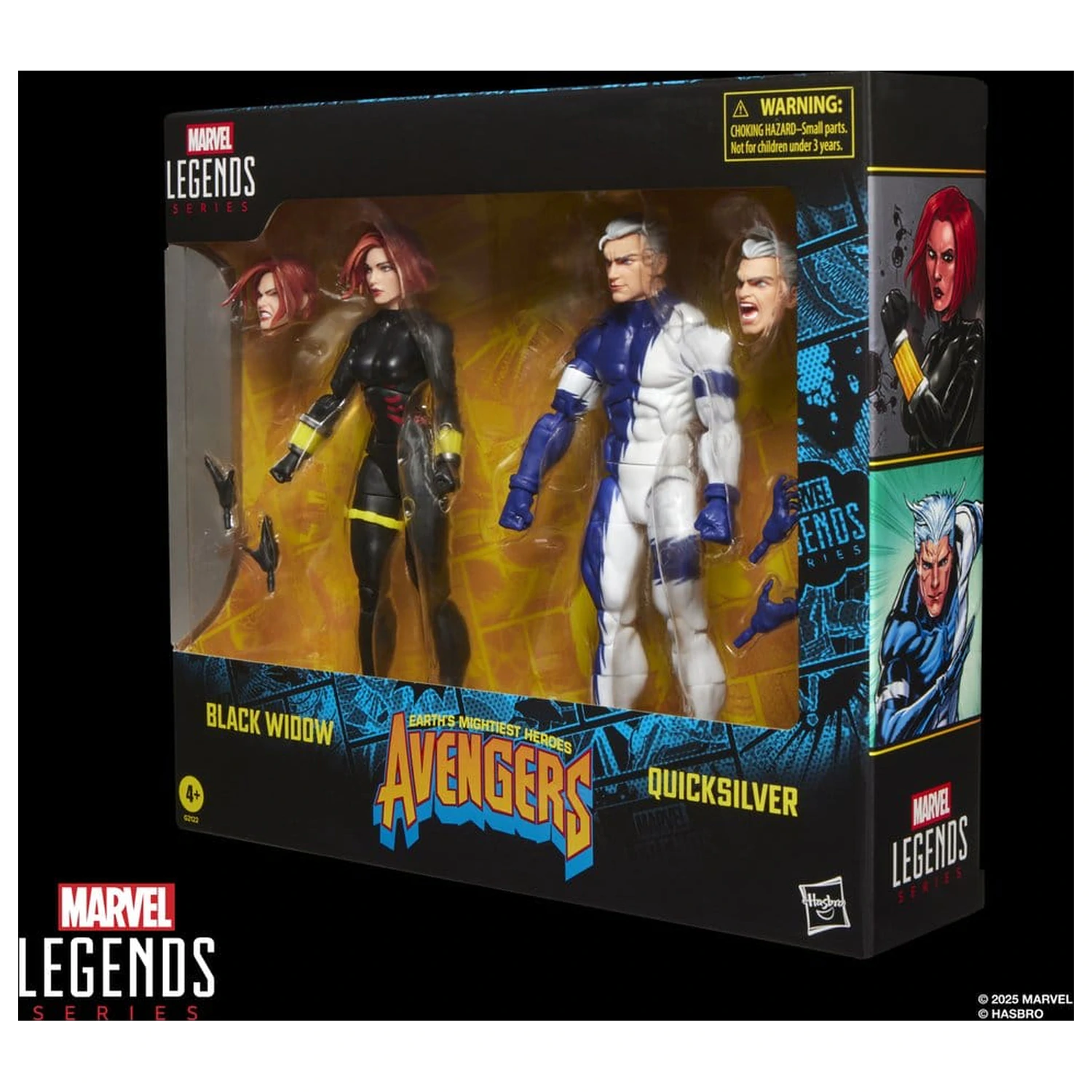 Avengers Marvel Legends Akční figurka 2-balení Black Widow a Quicksilver 15 cm fotografii produktu