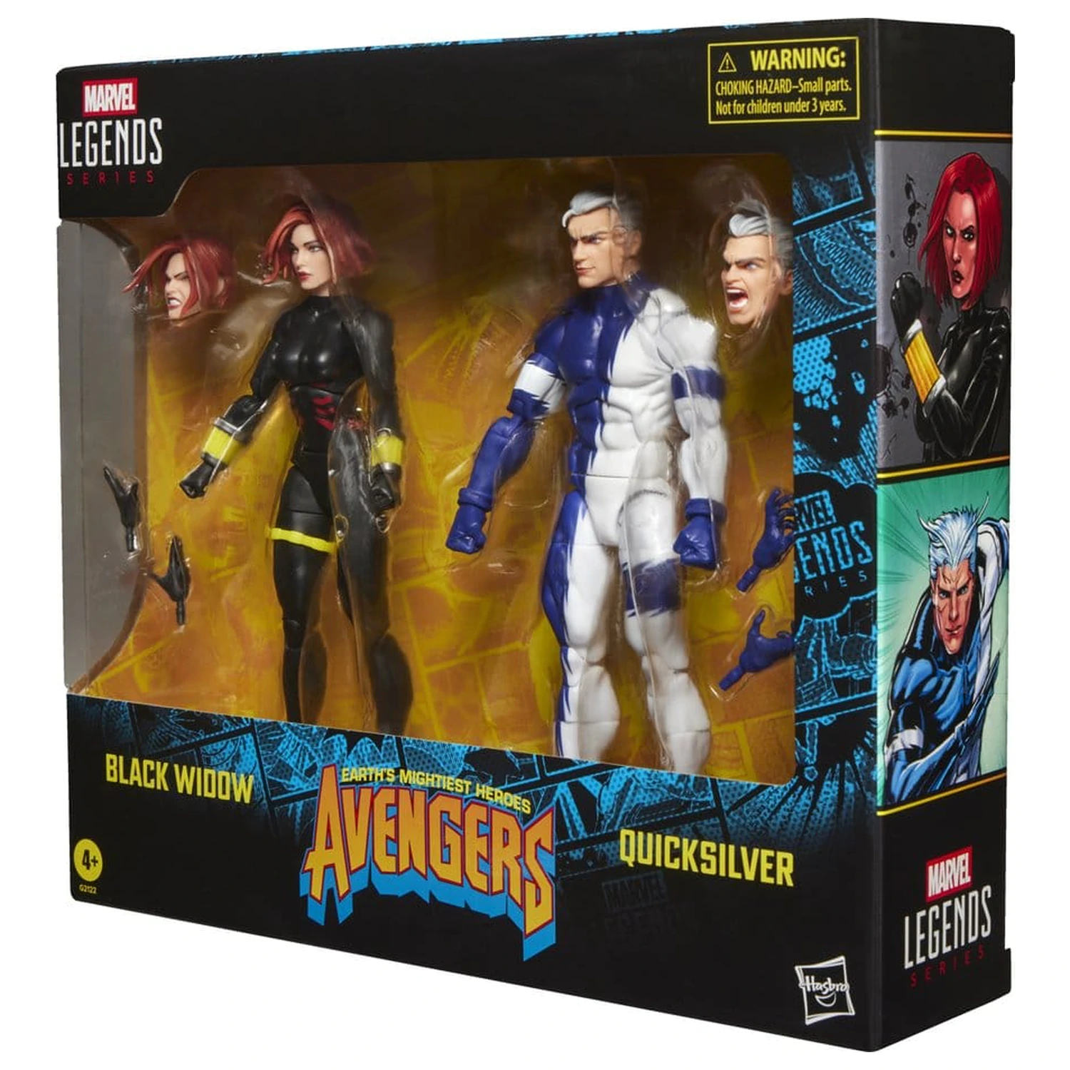 Avengers Marvel Legends Akční figurka 2-balení Black Widow a Quicksilver 15 cm fotografii produktu