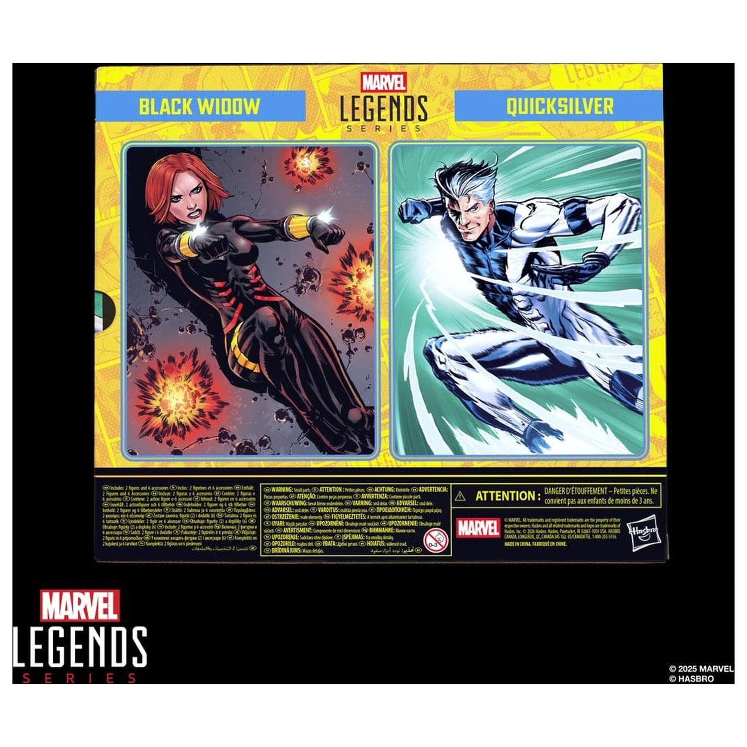 Avengers Marvel Legends Akční figurka 2-balení Black Widow a Quicksilver 15 cm fotografii produktu