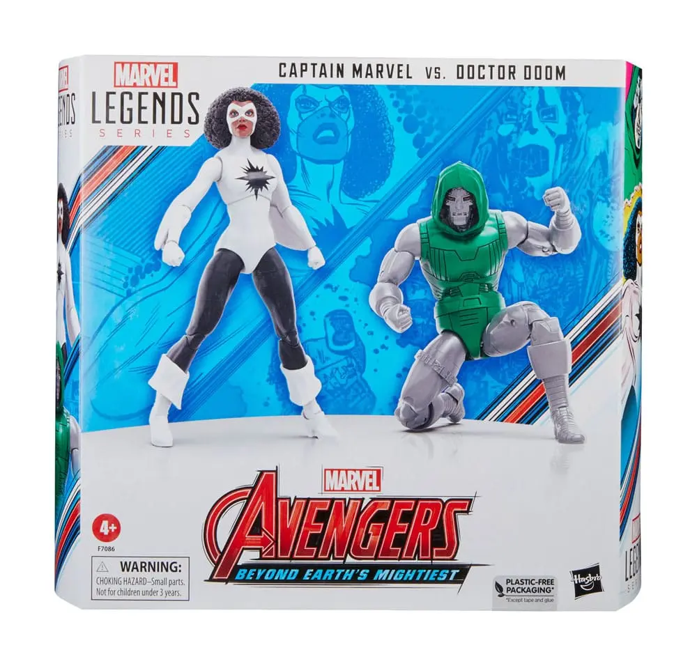 Avengers Marvel Legends akční figurky Captain Marvel vs. Doctor Doom 15 cm fotografii produktu