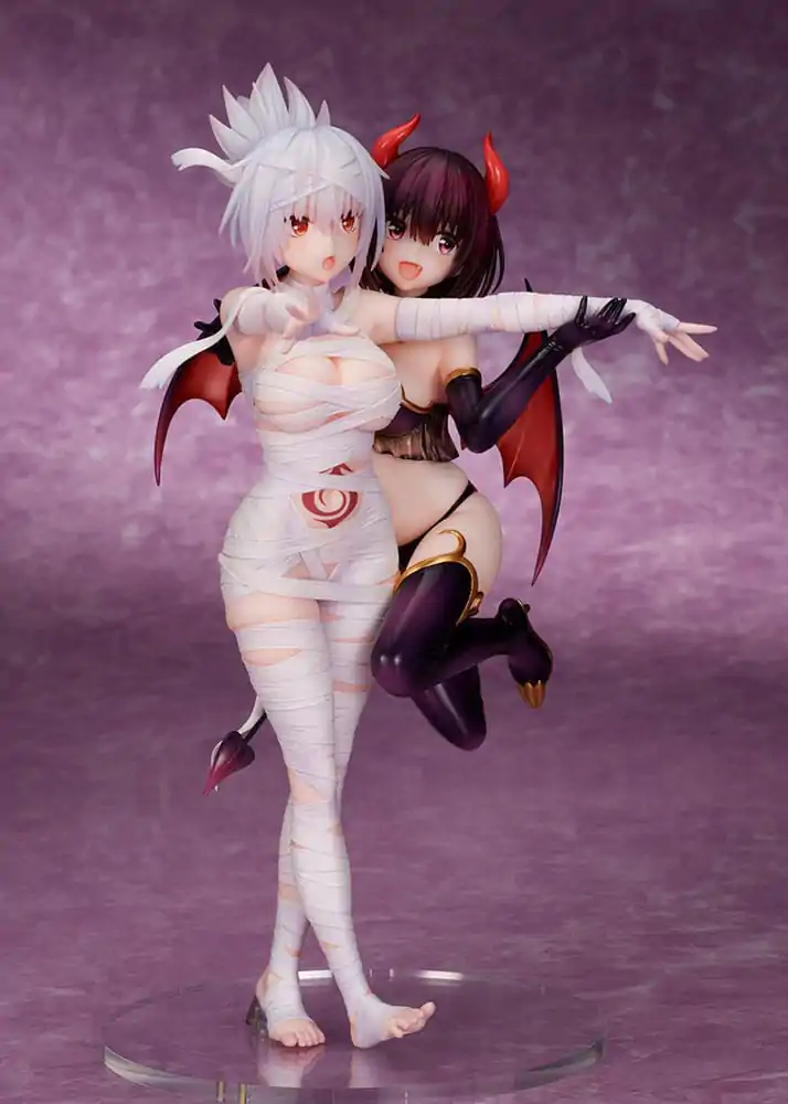 Ayakashi Triangle PVC socha Matsuri Kazamaki & Suzu Kanade & Shirogane 25 cm fotografii produktu