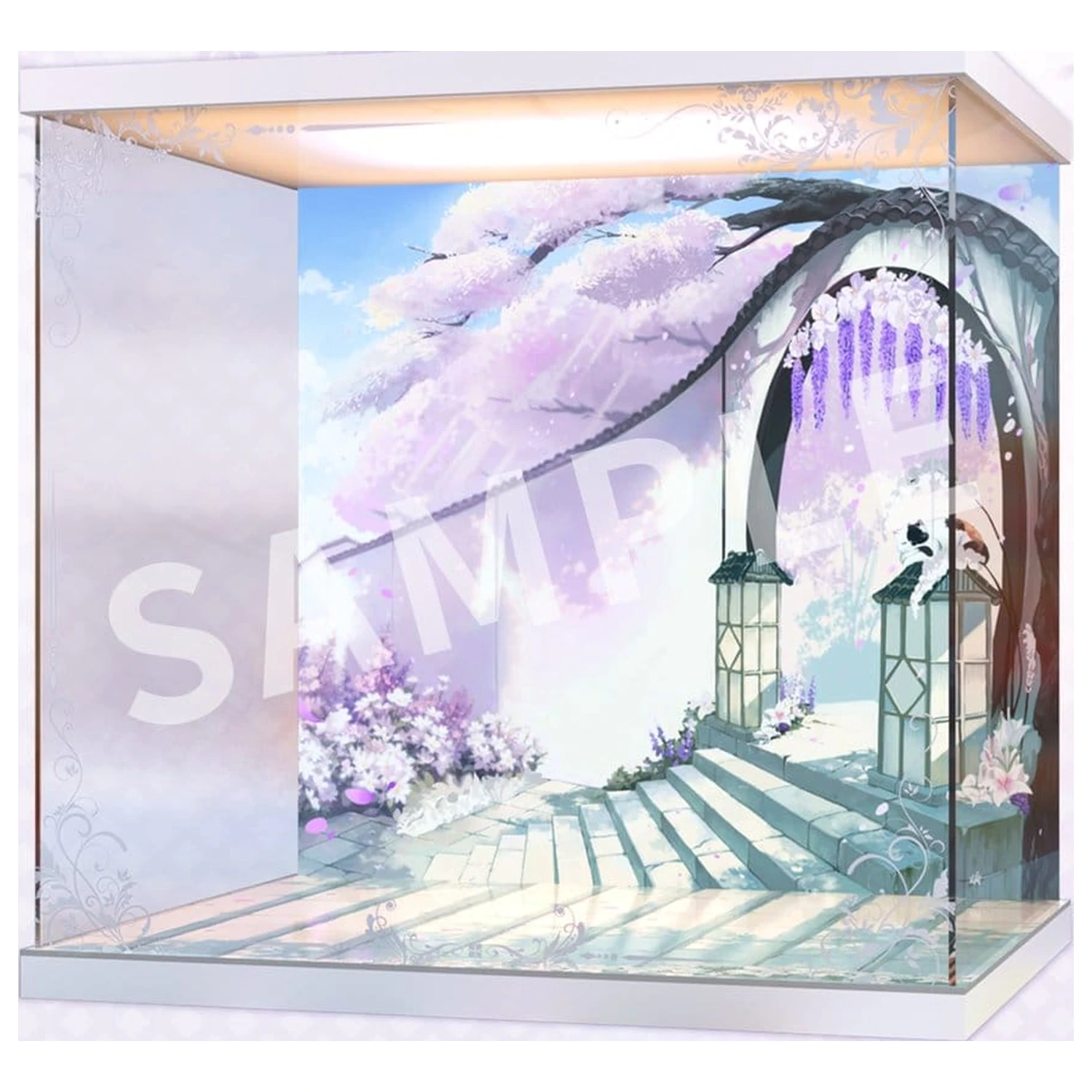 Azur Lane Akrylová LED vitrína pro Musashi Purest Wisteria Ver. 47 x 37 x 46 cm fotografii produktu