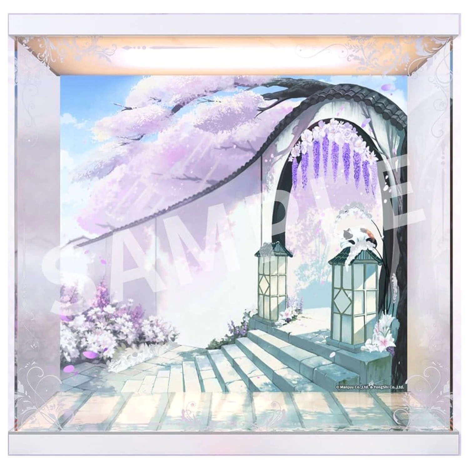 Azur Lane Akrylová LED vitrína pro Musashi Purest Wisteria Ver. 47 x 37 x 46 cm fotografii produktu
