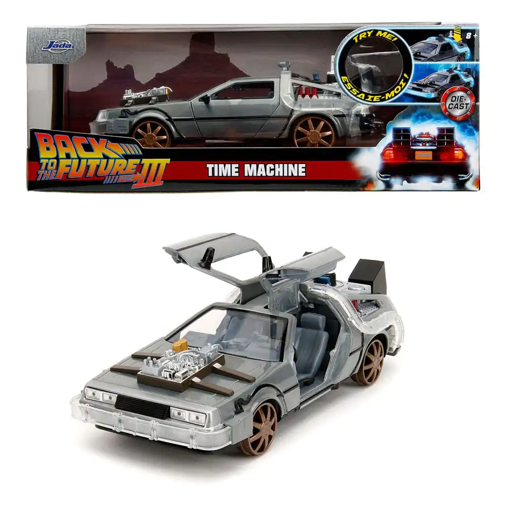 Back to the Future 3 Diecast Model 1/24 Model stroje času 4" fotografii produktu