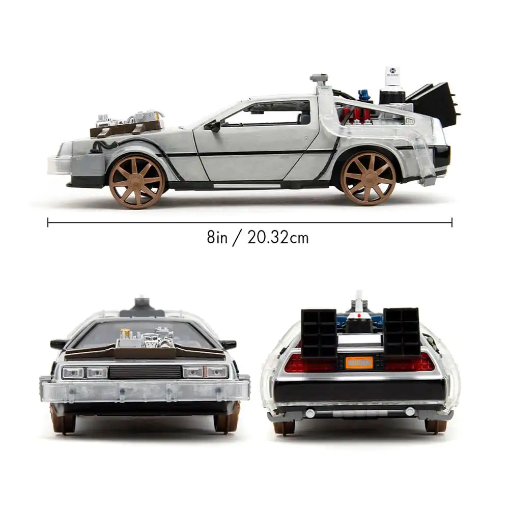 Back to the Future 3 Diecast Model 1/24 Model stroje času 4" fotografii produktu