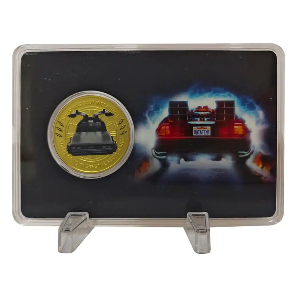 Back To The Future Sběratelská mince 40. výročí limitovaná edice fotografii produktu