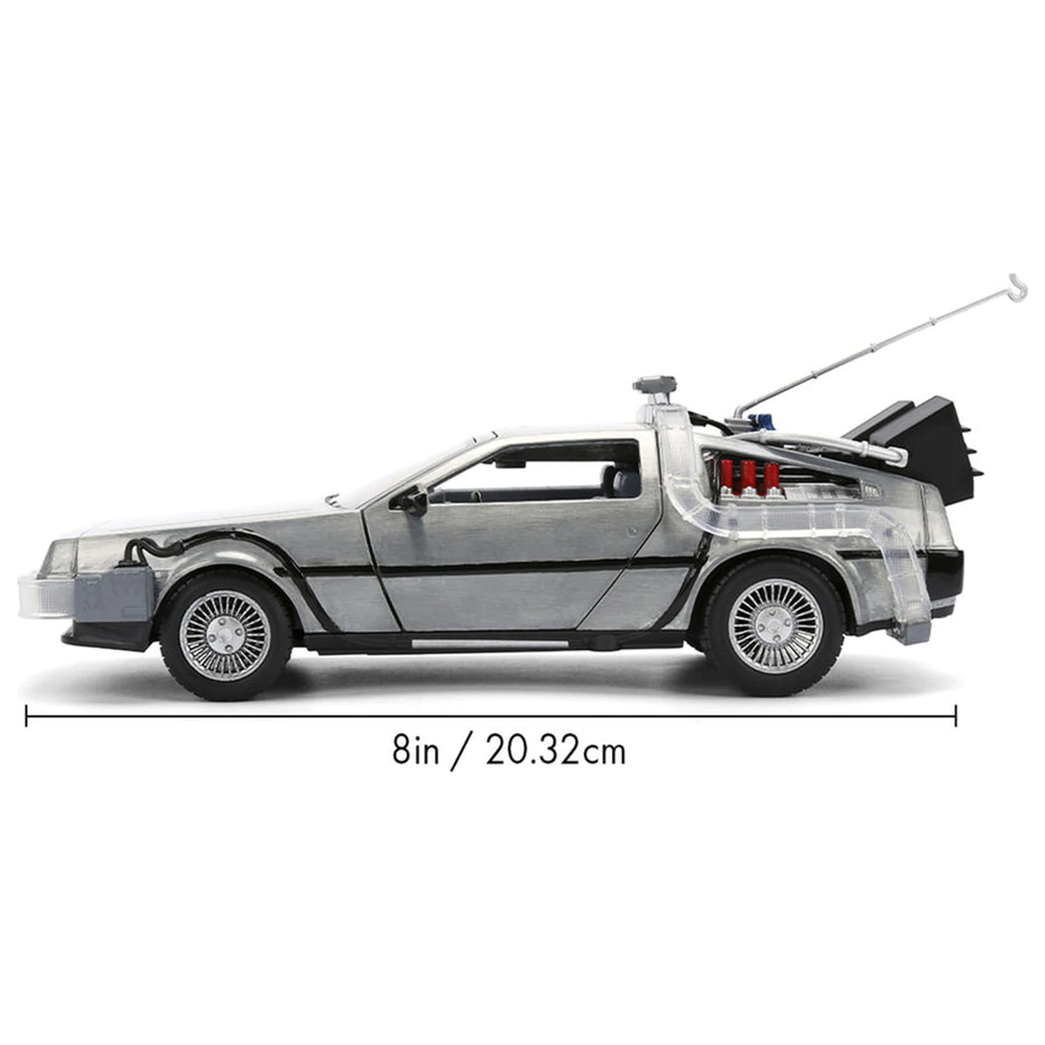 Back to the Future 40th Anniversary Time Machine Hollywood Rides replika DeLorean fotografii produktu