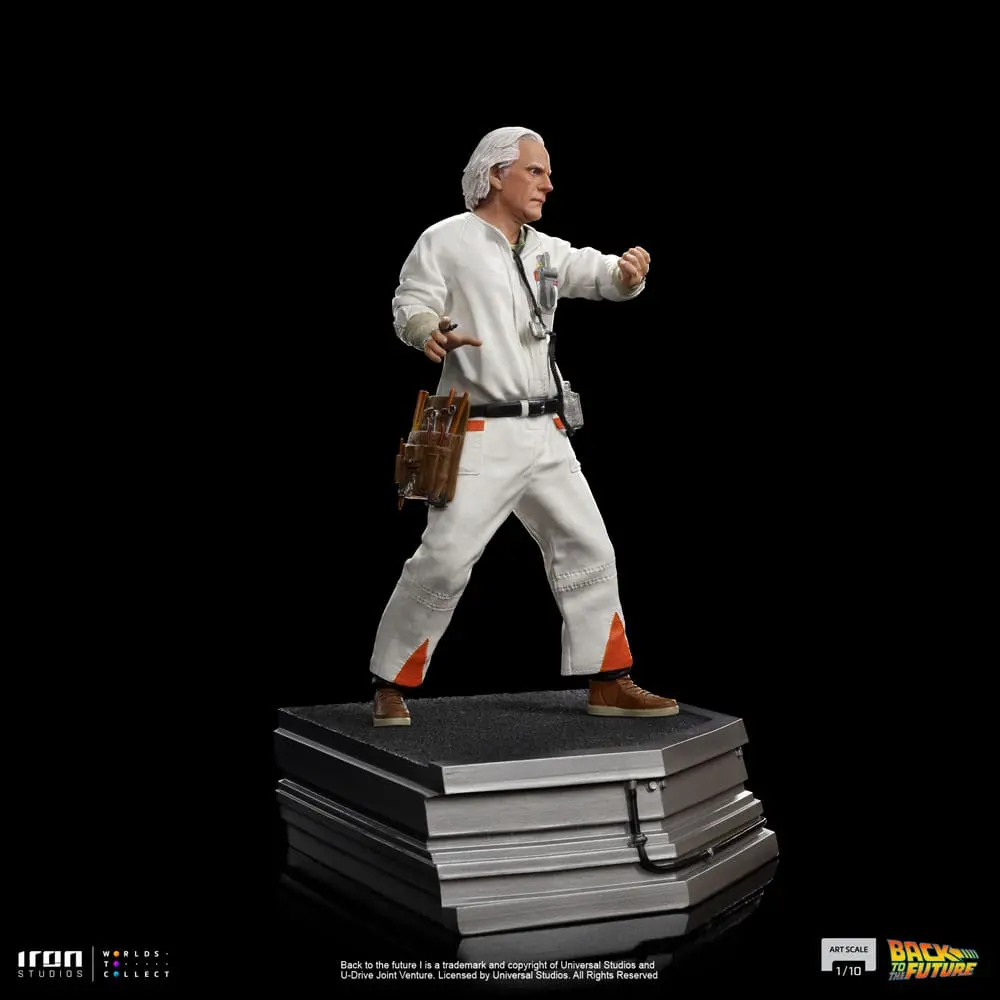 Back to the Future Umělecká Měřítková socha 1/10 Doc Brown 22 cm fotografii produktu