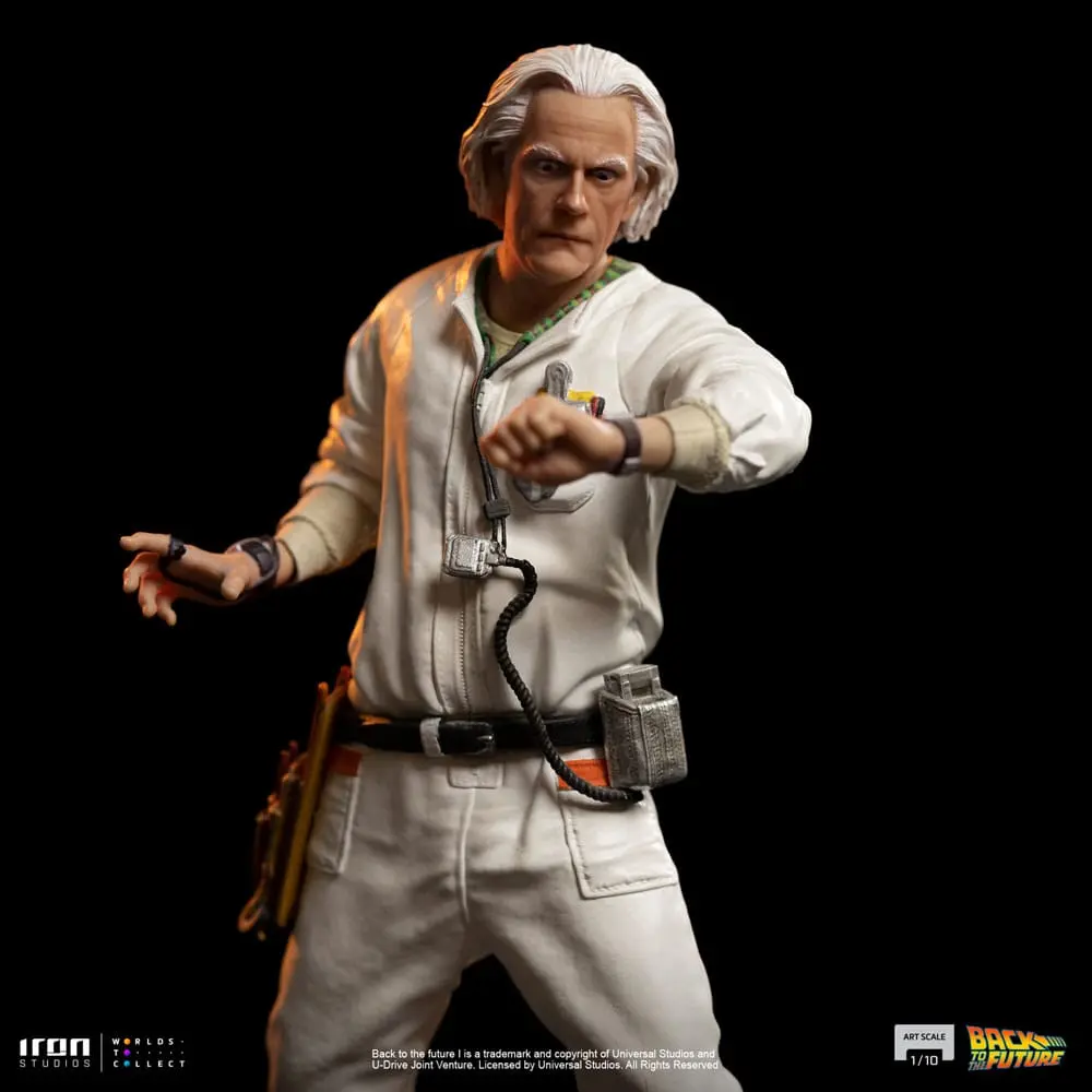 Back to the Future Umělecká Měřítková socha 1/10 Doc Brown 22 cm fotografii produktu