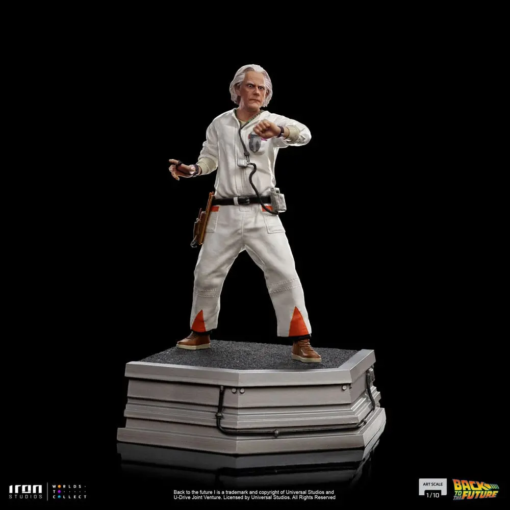 Back to the Future Umělecká Měřítková socha 1/10 Doc Brown 22 cm fotografii produktu