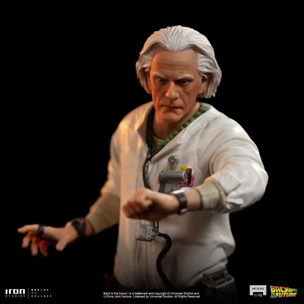 Back to the Future Umělecká Měřítková socha 1/10 Doc Brown 22 cm fotografii produktu