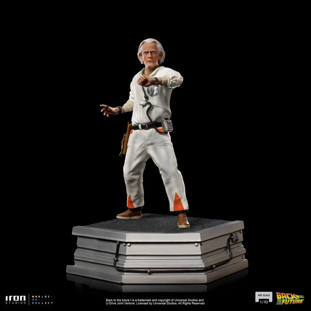 Back to the Future Umělecká Měřítková socha 1/10 Doc Brown 22 cm fotografii produktu