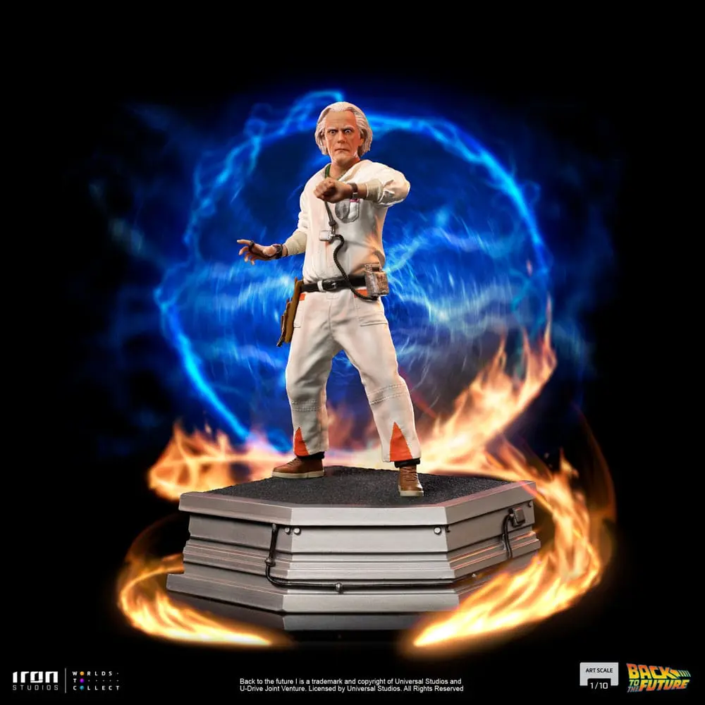 Back to the Future Umělecká Měřítková socha 1/10 Doc Brown 22 cm fotografii produktu