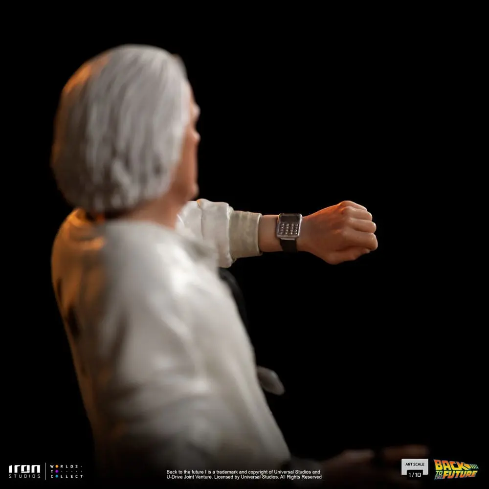 Back to the Future Umělecká Měřítková socha 1/10 Doc Brown 22 cm fotografii produktu