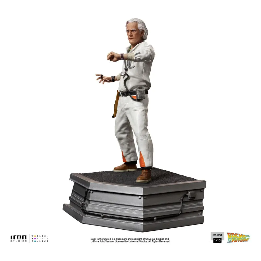 Back to the Future Umělecká Měřítková socha 1/10 Doc Brown 22 cm fotografii produktu