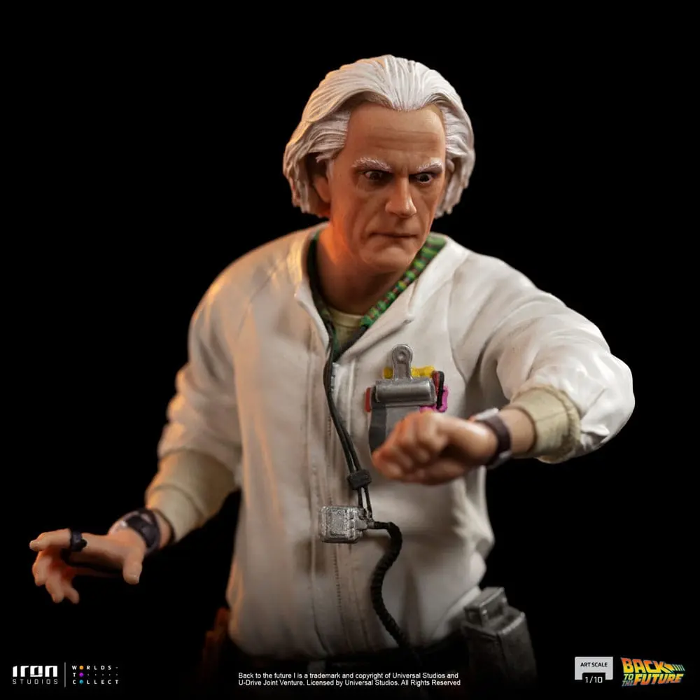 Back to the Future Umělecká Měřítková socha 1/10 Doc Brown 22 cm fotografii produktu