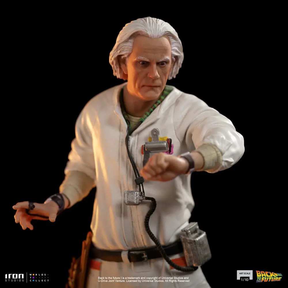 Back to the Future Umělecká Měřítková socha 1/10 Doc Brown 22 cm fotografii produktu