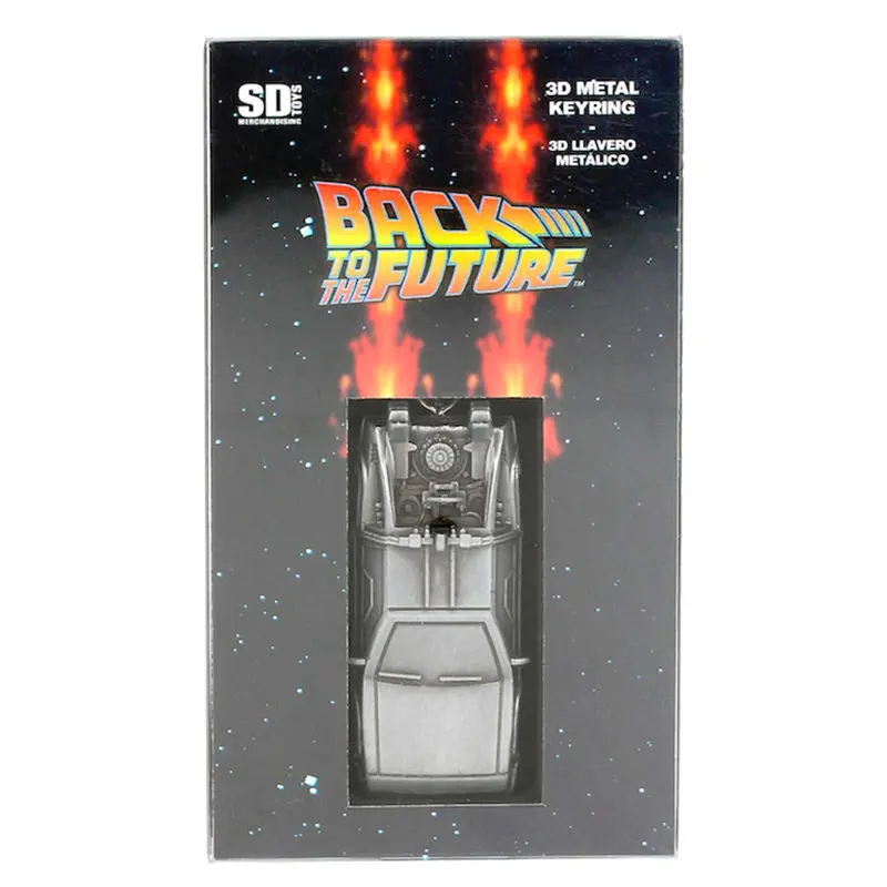 Back to the Future kovová klíčenka DeLorean 7 cm fotografii produktu